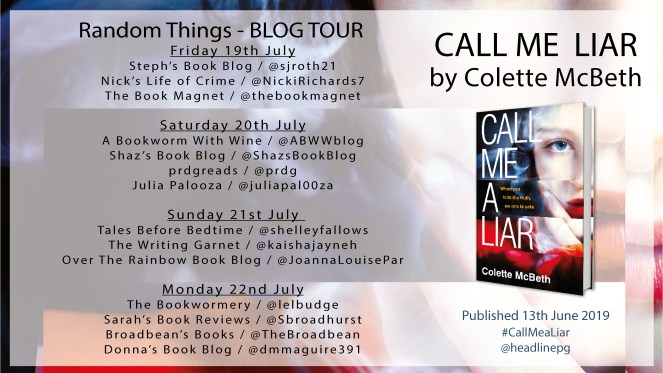 Blog Tour Poster - CALL ME A LIAR
