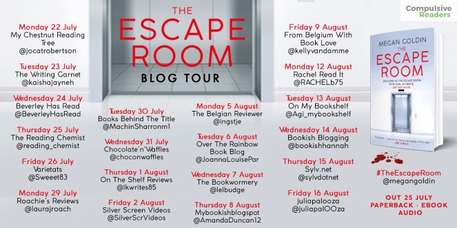 The Escape Room blog tour 16 August 2019